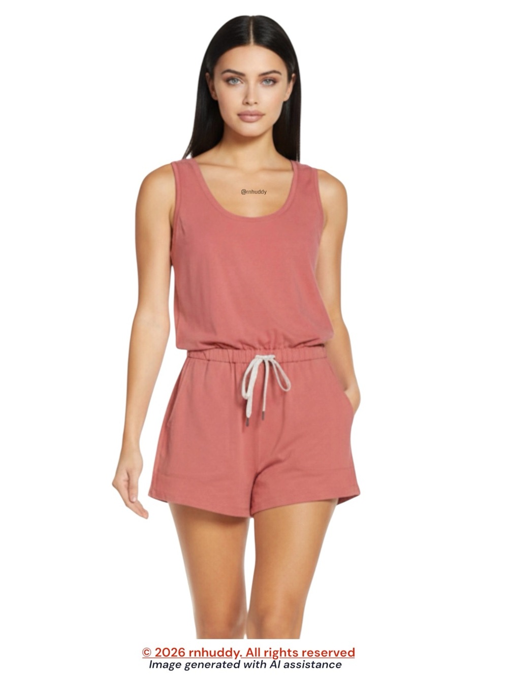 Zella L pink shade ponte knit romper